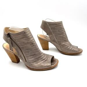 PAUL GREEN Cayanne Leather Peep Toe Sandal